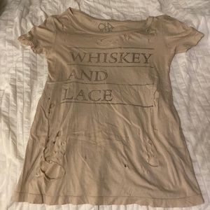 Chaser t-shirt Small. Whiskey and Lace